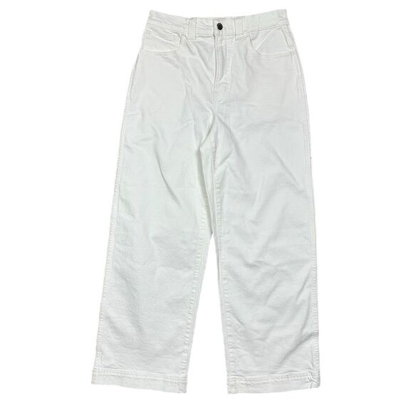 NWT Madewell Women's Perfect Vintage Wide-Leg Crop Jean Size 27 Tile White - Picture 4 of 13